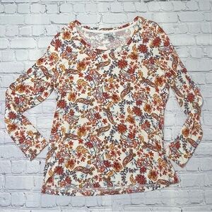 Jockey Women’s Modal Long Sleeve Ballet Top - Floral Paisley - XL